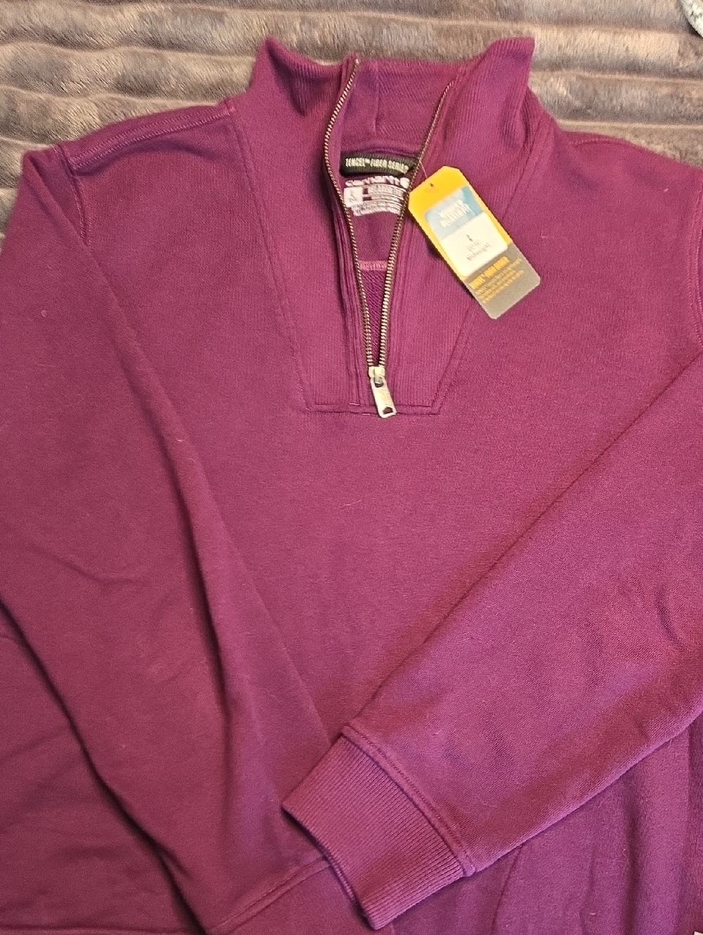 Carhartt Women's Zip-Up Sweater - Plum